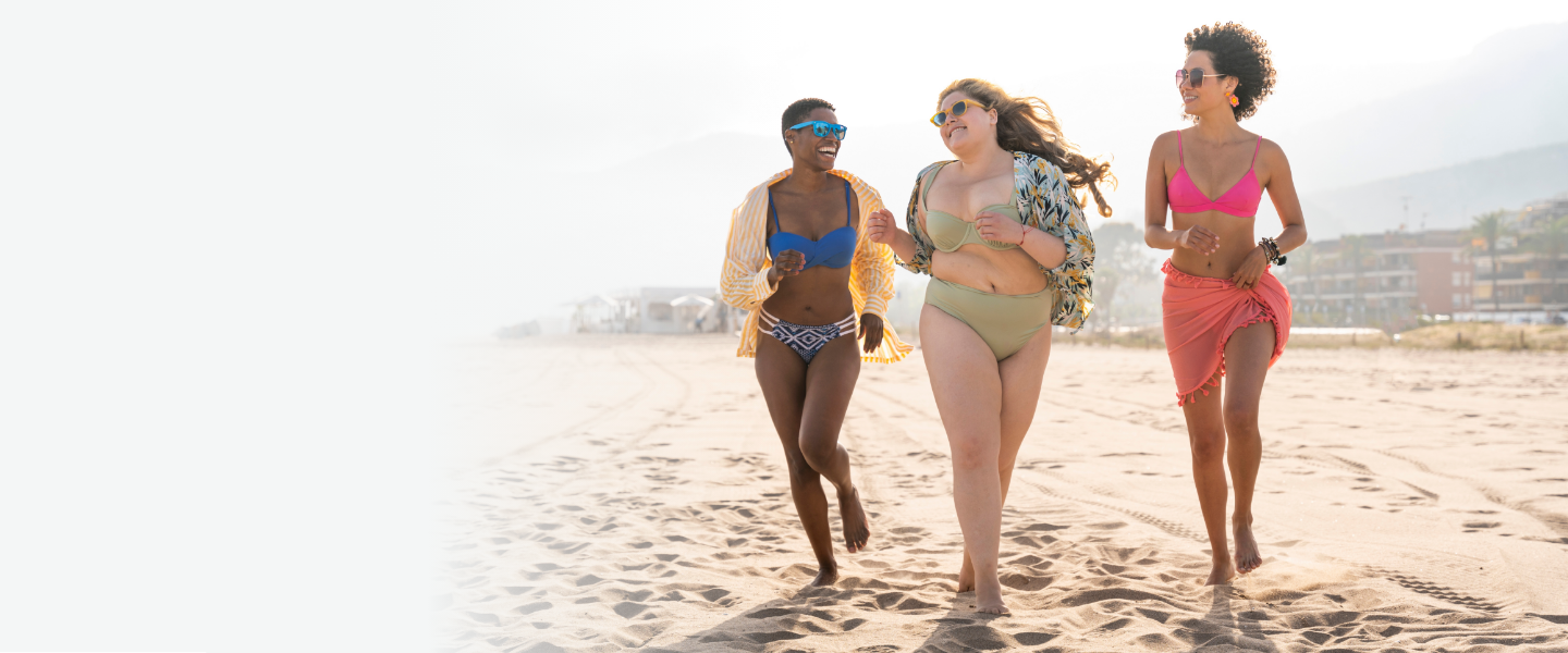 Banner image of women on a beach feeling confident 